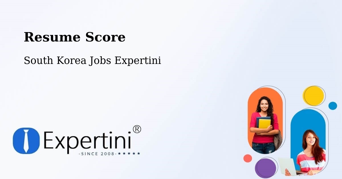 Resume Score - South Korea Jobs Expertini